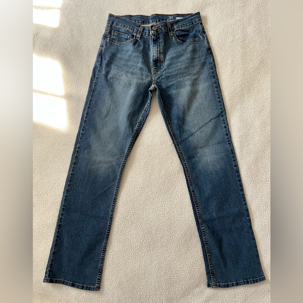 George Men's Bootcut Denim Jeans, Size 32x32 - Picture 2 of 8